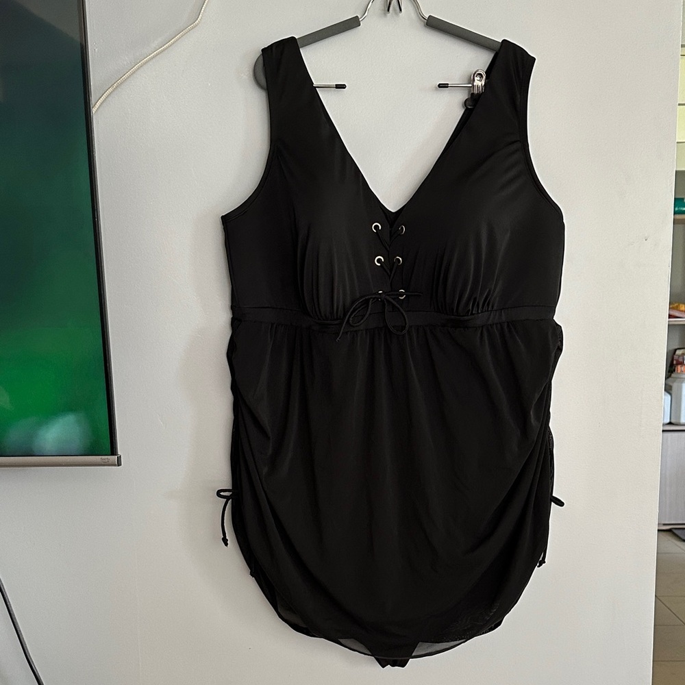 Elegant Black One-Piece Swimsuit